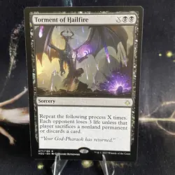 Torment of Hailfire - Hour of Devastation - Regular Card Near Mint Condition MTG - Image 1