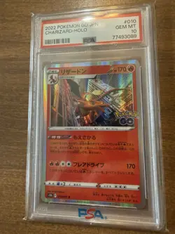 Pokemon Go 2022 Japanese #010 Charizard-Holo Card PSA 10 GEM MINT!! - Image 1
