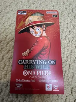 English One Piece OP-13 Carrying On His Will Sleeve Booster Pack 12 Cards Sealed - Image 1