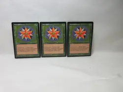EMERALD CHARM X3 MAGIC THE GATHERING VISIONS VINTAGE MTG CARD #375 - Image 2