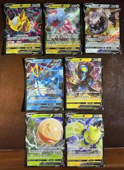Pokemon Sword & Shield x7 Card V Lot Electrode Luxray Empoleon Giratina +++ - Image 3