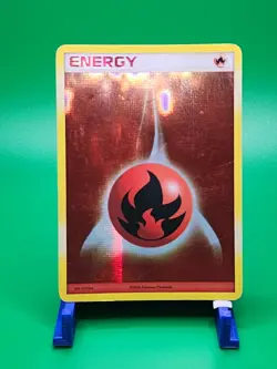 Fire Energy – XY (2013) – Holo Energy – Pokemon Card – Damaged - Image 1