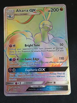 Pokemon Card - Altaria GX Dragon Majesty 72/70 Secret Rare Holo - Image 1