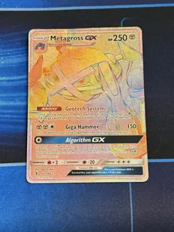 Pokemon Metagross GX (Secret) 157/145 Sm-Guardians Rising Holo 2017 - Image 1