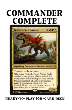 Gishath, Sun's Avatar DINOSAUR TRIBAL Magic MTG Custom Commander Deck - Image 1