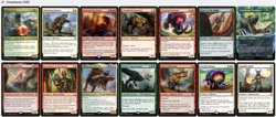 Gishath, Sun's Avatar DINOSAUR TRIBAL Magic MTG Custom Commander Deck - Image 3