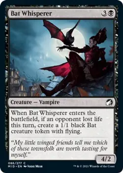 NM Foil - Bat Whisperer [MID - 86] Innistrad: Midnight Hunt - Image 1