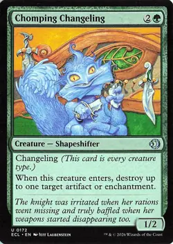 Chomping Changeling 172 -Lorwyn Eclipsed - NM - Image 1