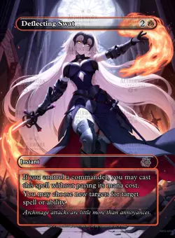 Deflecting Swat FOIL - MTG anime playtest custom art - Image 1