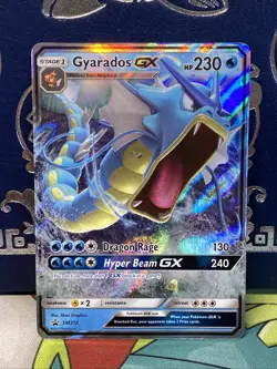 Pokemon TCG Gyarados GX Sun & Moon SM212 Rare Holo Black Star Promo LP - Image 1