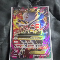 M Mewtwo EX Breakthrough 160/162 210 HP Pokemon TCG MEGA EX Full Art Holo - Image 1