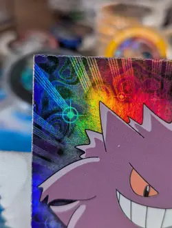 2000 Topps Pokemon TV Gengar #94 Rainbow Foil Blue Logo Animation Series 2 - Image 2