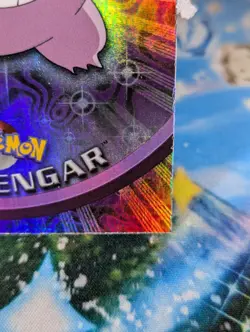 2000 Topps Pokemon TV Gengar #94 Rainbow Foil Blue Logo Animation Series 2 - Image 4