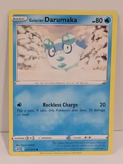Pokemon TCG Darumaka 071/264 Fusion Strike Pokemon Common Near Mint - Image 1