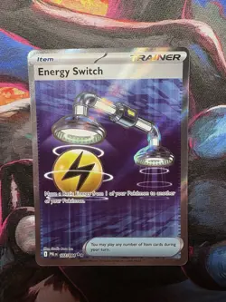 Energy Switch 107/084 Full Art Ultra Rare Pokemon Pitch Black ME05 NM English - Image 1