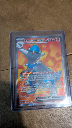 Rampardos ex 100/084 Ultra Rare Pokemon TCG Pitch Black Full Art NM 100/084 - Image 1
