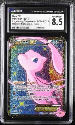 CGC 8.5 Mew EX RC24/RC25 Legendary Treasures Radiant (Collection) Holo Pokemon - Image 1