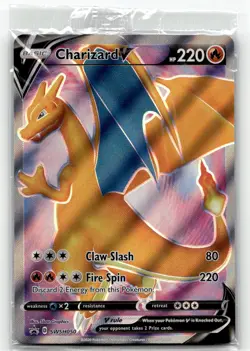 Charizard V SWSH050 Promo Sword & Shield Promo Pokemon Holo (Sealed) - Image 1