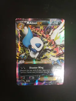 M Absol EX XY63 Promo XY Black Star Promos Pokemon DAMAGED - Image 1