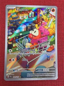 Pokemon Fuecoco 201/193 Paldea Evolved Illustration Rare Holo Full Art - Image 1