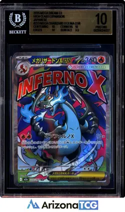 Pokemon 2025 Mega Charizard X ex 223/193 MA Mega Dream Japanese PRISTINE BGS 10 - Image 1