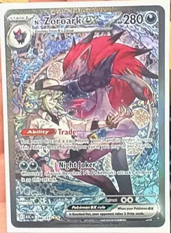 N's Zoroark ex 286/217 Special Illustration Rare Pokemon Ascended Heroes NM - Image 1