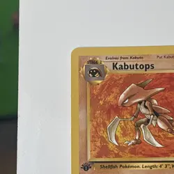 Fossil Rare Kabutops 24/62 EN 1999 1st Edition Vintage WOTC Pokemon - Image 2