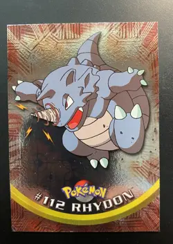 2000 Topps Pokemon TV Series 2 Rhydon Foil (Blue Logo) - Image 1