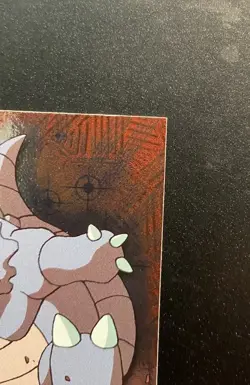 2000 Topps Pokemon TV Series 2 Rhydon Foil (Blue Logo) - Image 3