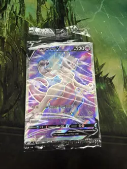Mewtwo V SWSH229 Holo Promo Sword & Shield Promo Pokemon Near Mint Sealed - Image 1