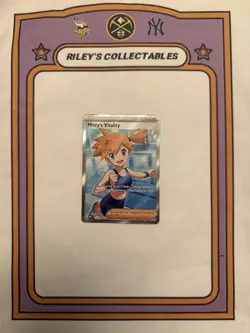 Pokemon Pitch Black Misty’s Vitality Ultra Rare Full Art Trainer Holo 111/084 - Image 1