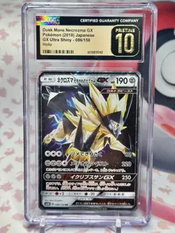 Dusk Mane Nekrozma GX #86 Pokemon 2018 JP Sun & Moon Ultra Shiny GX CGC P-10 - Image 1