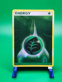 2007 Pokemon EX Power Keepers - Grass Energy Holo Well Played - Image 1