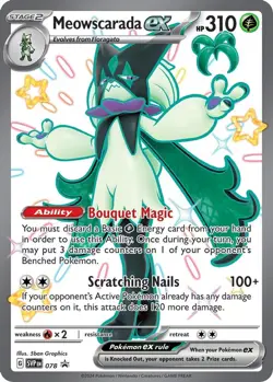 MEOWSCARADA EX 078 HOLO PROMO SCARLET & VIOLET PROMO NM/M POKEMON - Image 3