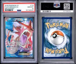 2016 Pokemon XY Breakpoint Gyarados EX Full Art #114/122 PSA 10 - Image 3