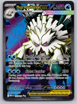 Mega Abomasnow ex 157/132 Ultra Rare Mega Evolution Pokemon Holo Near Mint - Image 1