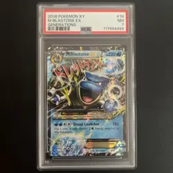 2016 POKEMON XY GENERATIONS #18 M BLASTOISE EX PSA 7 - Image 1