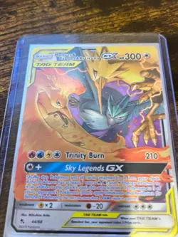 2019 Pokemon Moltres & Zapdos & Articuno GX Tag Team 44/68 Near Mint - Image 1