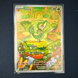 The Pokemon Company Snivy Sv: Black Bolt Illustration Rare Holo EN 70HP 087/086 - Image 1