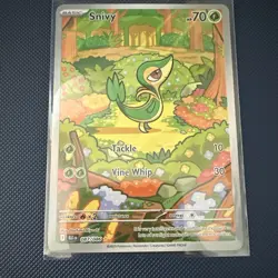 The Pokemon Company Snivy Sv: Black Bolt Illustration Rare Holo EN 70HP 087/086 - Image 2