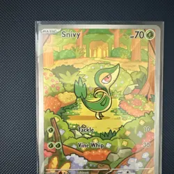 The Pokemon Company Snivy Sv: Black Bolt Illustration Rare Holo EN 70HP 087/086 - Image 3
