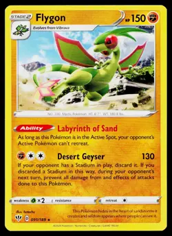 Flygon 091/189 Rare Darkness Ablaze Pokemon Near Mint - Image 1