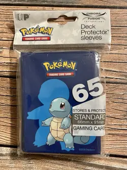 Pokemon Squirtle Ultra Pro Standard Deck Protector Sleeves - 65pk 2019 - Image 1