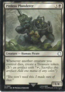 MTG: Fallout: Pitiless Plunderer: Lightly Played Condition - Image 1