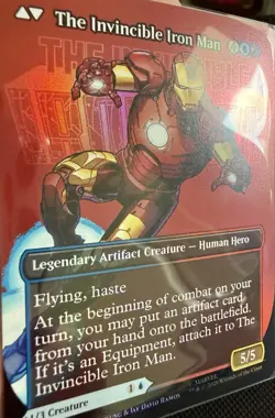 Magic: The Gathering MSH Tony Stark/Iron Man Borderless Foil Mythic Rare M0363 - Image 5
