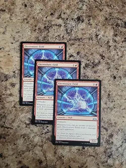 3x Mtg Electrostatic Field U Guilds of Ravnica NM Unplayed Commander EDH Modern - Image 1