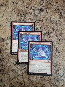 3x Mtg Electrostatic Field U Guilds of Ravnica NM Unplayed Commander EDH Modern - Image 2