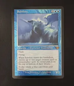 Wizards of the Coast MTG Subtlety 0067 MH2 Mythic Blue 3/3 Foil Borderless - Image 2