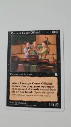 MTG Corrupt Court Official 1/1 (vgc) - Image 1