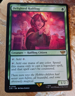 MTG Delighted Halfling - The Lord of the Rings NM - Image 1